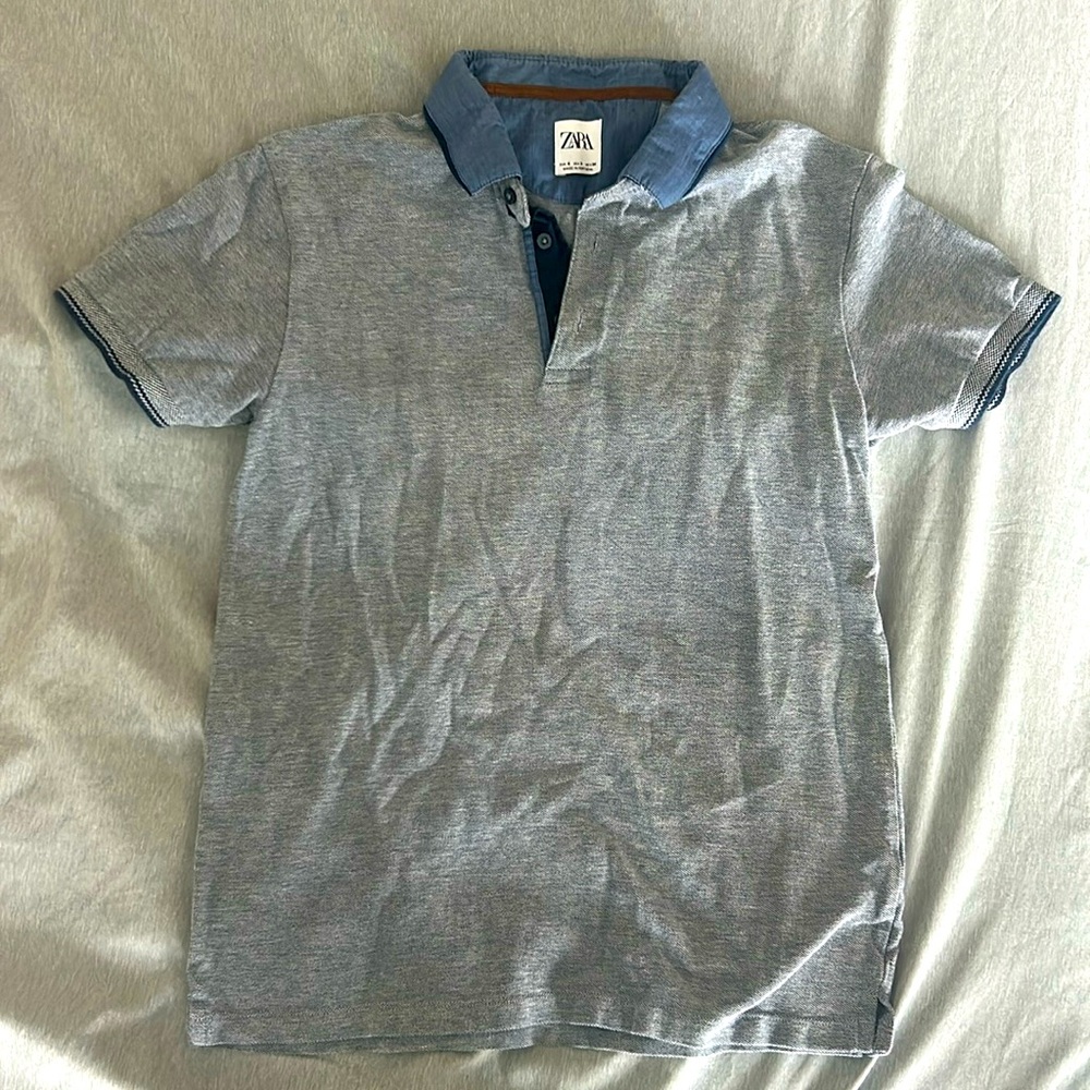 Blue Zara Polo Shirt